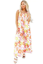 Floral Wide Leg Sleeveless Jumpsuit Women UK
