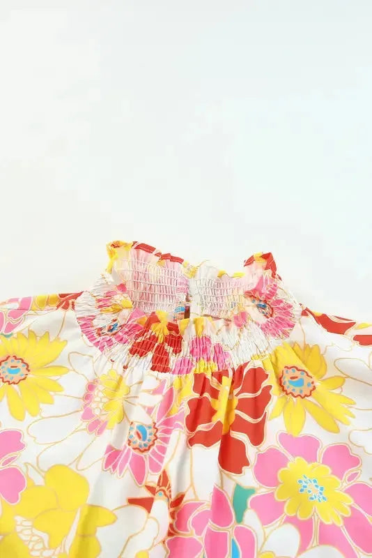 Floral Wide Leg Sleeveless Jumpsuit Women UK