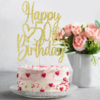 Florcmet Gold Glitter 50th Birthday Cake Topper – 50 & Fabulous Hello 50th