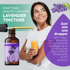 Florida Herbs Organic Lavender Liquid Extract - Calming Nervous System (2 oz x 2)