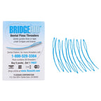 FLOSSAID BridgeAid Threaders – 100 Threaders (2 x 50) – Dental Floss Threaders