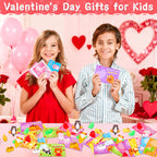 FLYSNK 28 Pack Valentines Day Cards with Animals Mochi Squishies – Classroom Gifts & Party Favors