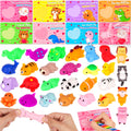 FLYSNK 28 Pack Valentines Day Cards with Animals Mochi Squishies – Classroom Gifts & Party Favors