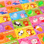 FLYSNK 28 Pack Valentines Day Cards with Animals Mochi Squishies – Classroom Gifts & Party Favors