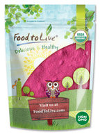 Food to Live Organic Dragon Fruit Powder 2.5 lb – Non-GMO Red Pitaya, Vegan, Maltodextrin