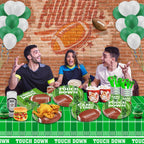 Football Party Supplies Set for 20 – 102 PCS (Plates, Cups, Napkins, Tablecloths)
