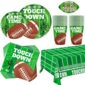 Football Party Supplies Set for 20 – 102 PCS (Plates, Cups, Napkins, Tablecloths)