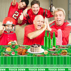 Football Party Supplies Set for 20 – 102 PCS (Plates, Cups, Napkins, Tablecloths)