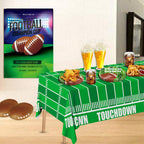 Football Party Supplies Set for 20 – 102 PCS (Plates, Cups, Napkins, Tablecloths)