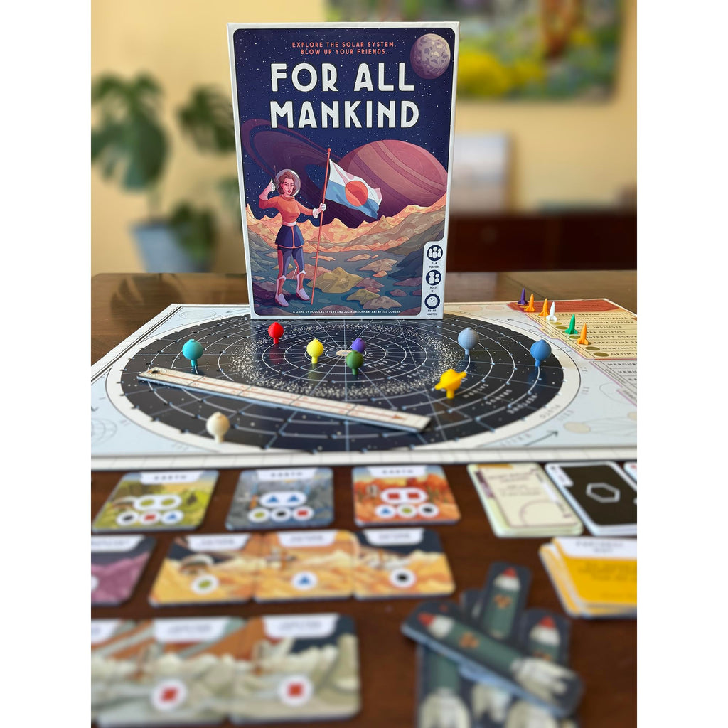 For All Mankind Board Game | Space Strategy for 1-4 Players | Ages 14+