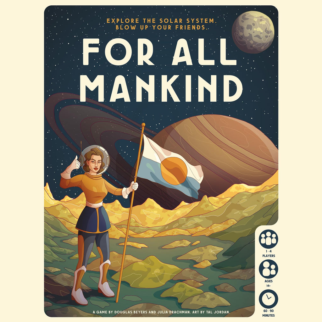 For All Mankind Board Game | Space Strategy for 1-4 Players | Ages 14+