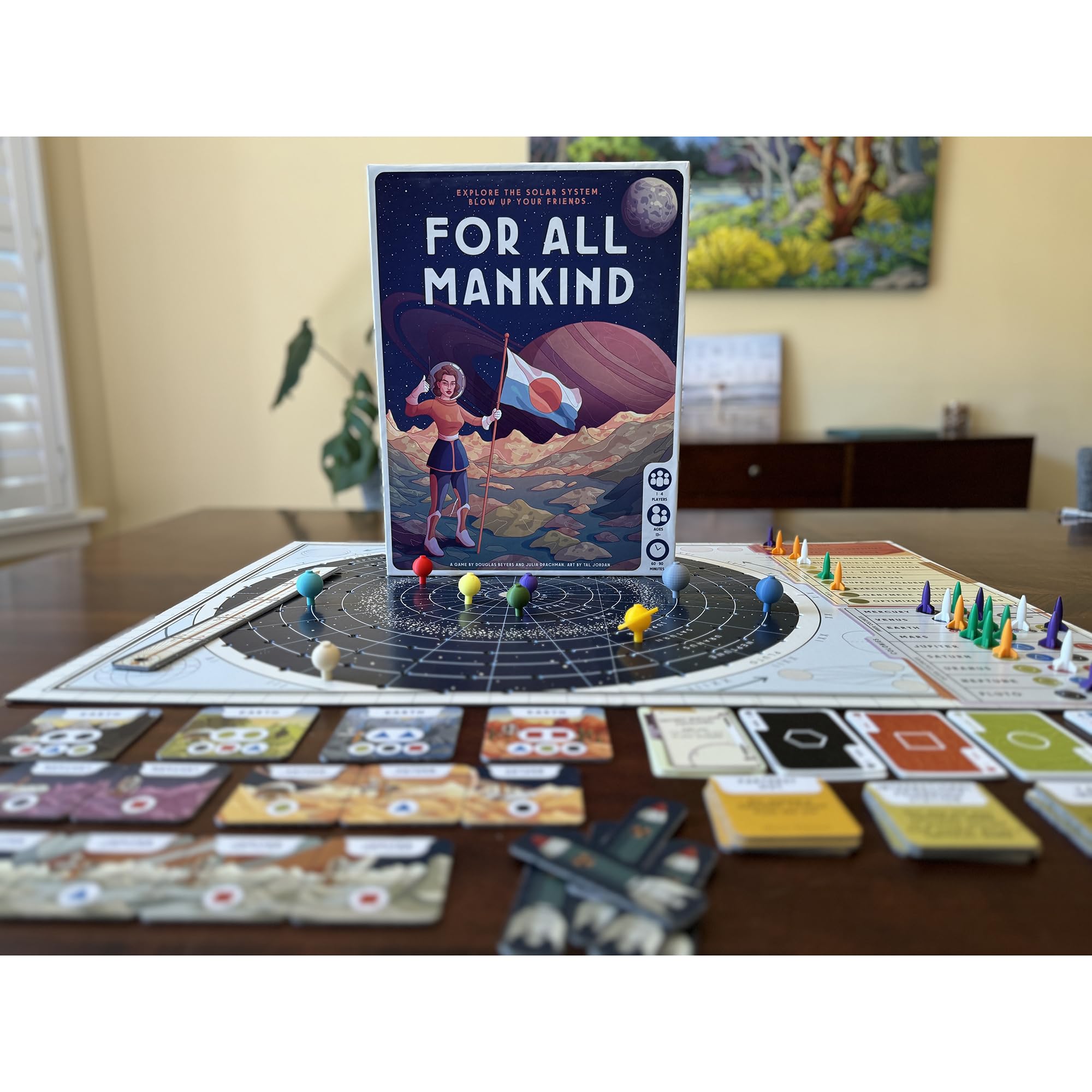 For All Mankind Board Game | Space Strategy for 1-4 Players | Ages 14+