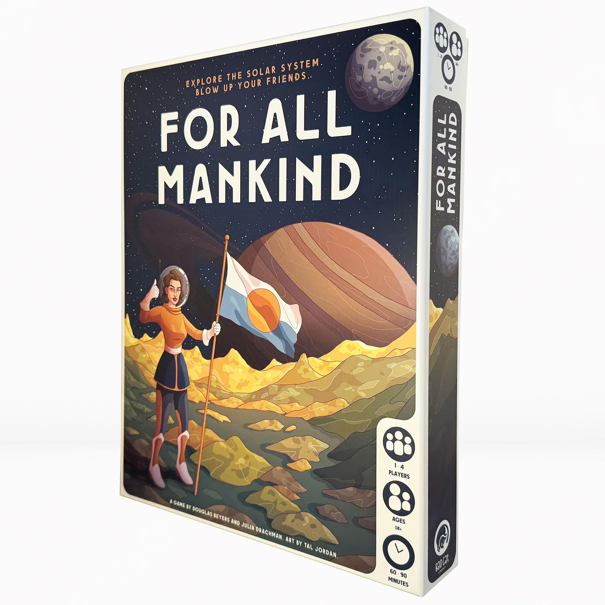For All Mankind Board Game | Space Strategy for 1-4 Players | Ages 14+