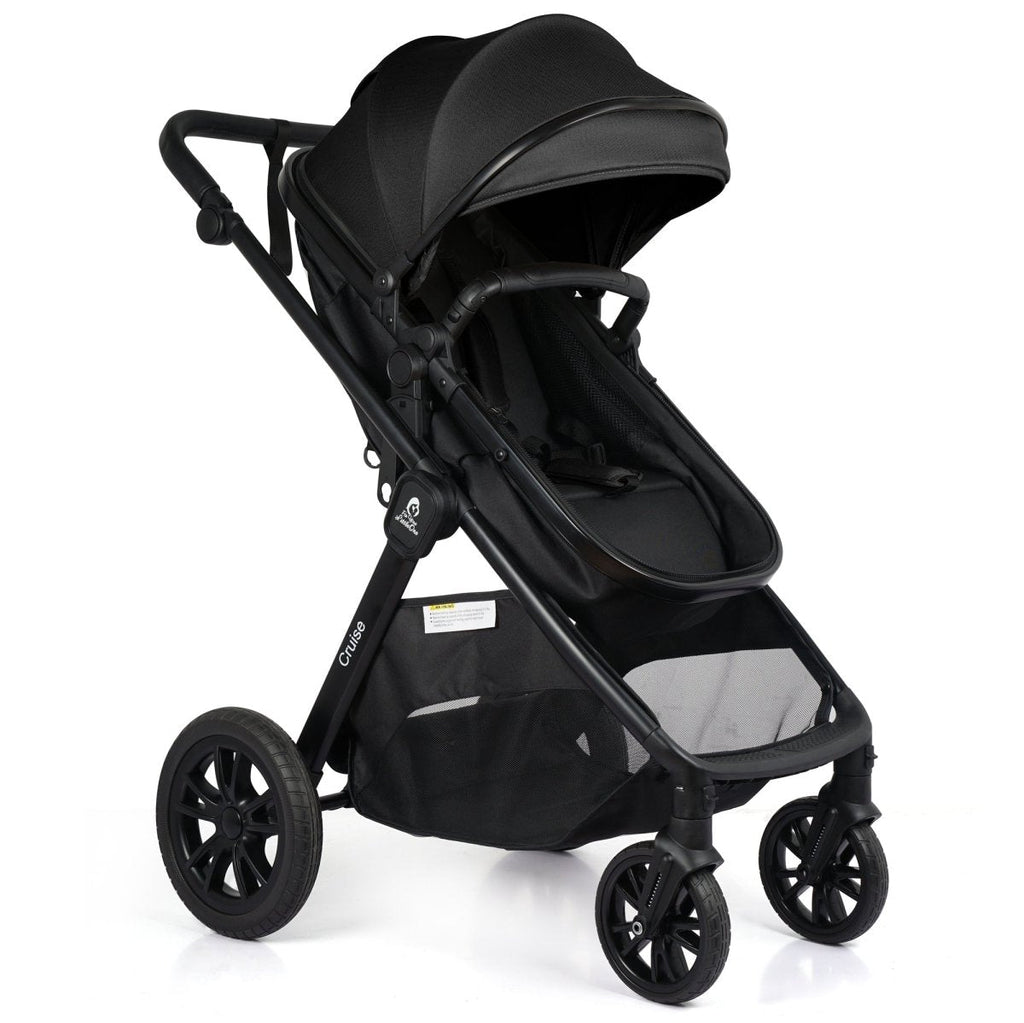 For Your Little One Cruise 3 In 1 Travel System With Car Seat - Eclipse Black (Free Cupholder / Seat Liner Included!) WAS £174.99 NOW £109.00