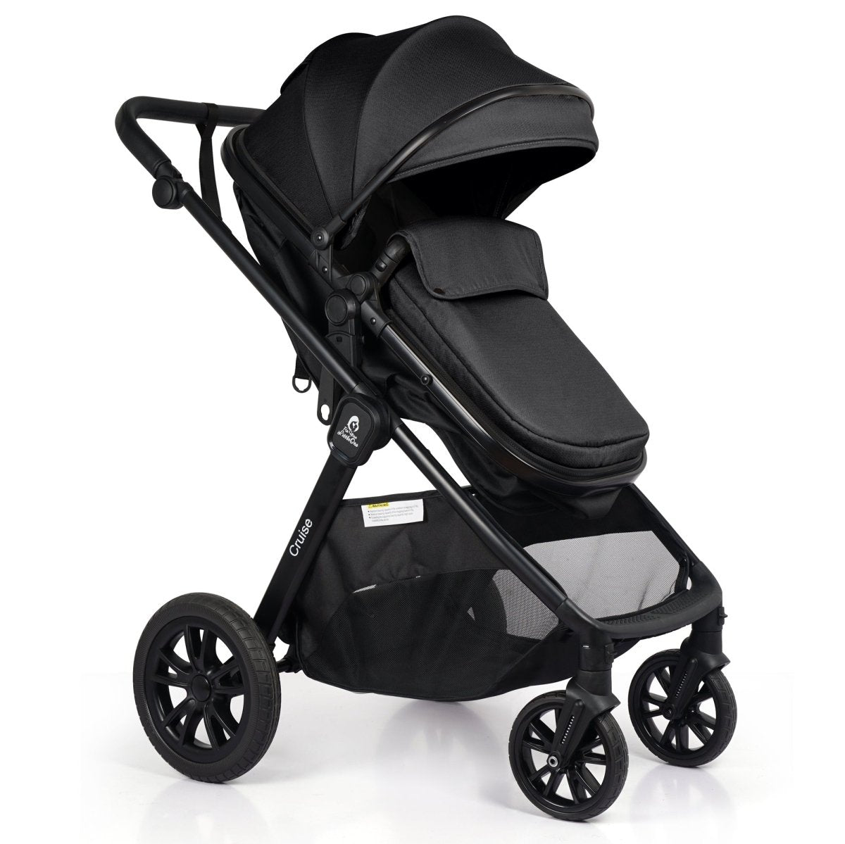 For Your Little One Cruise 3 In 1 Travel System With Car Seat - Eclipse Black (Free Cupholder / Seat Liner Included!) WAS £174.99 NOW £109.00