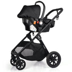 For Your Little One Cruise 3 In 1 Travel System With Car Seat - Eclipse Black (Free Cupholder / Seat Liner Included!) WAS £174.99 NOW £109.00