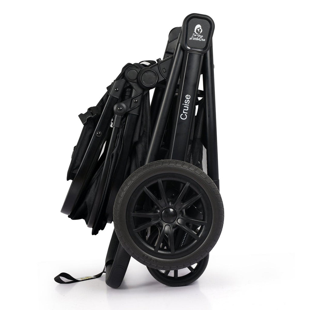 For Your Little One Cruise 3 In 1 Travel System With Car Seat - Eclipse Black (Free Cupholder / Seat Liner Included!) WAS £174.99 NOW £109.00