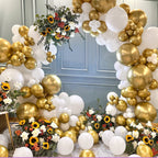 FOTIOMRG 120pcs 5in White Latex Balloons – Helium-Ready Party Decor