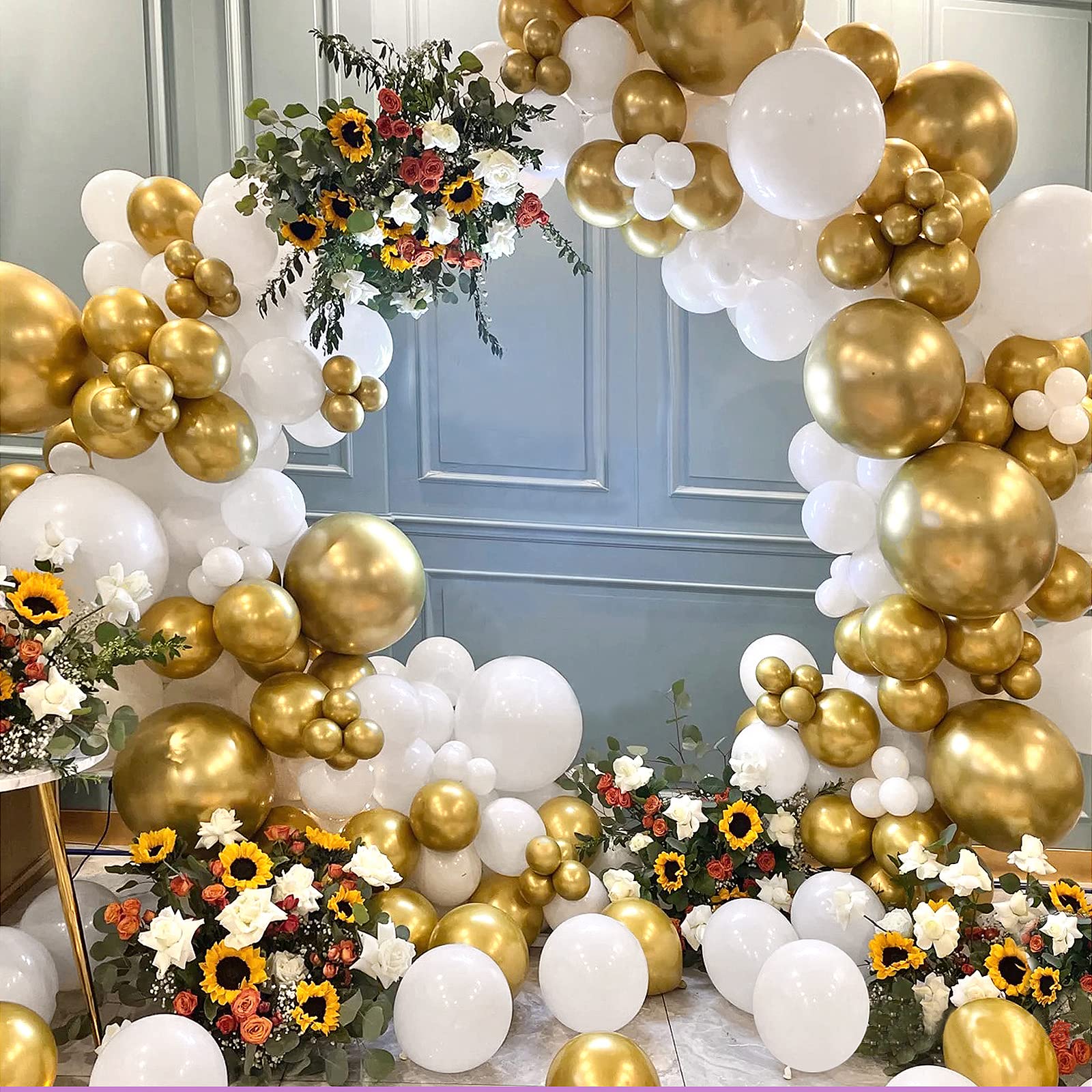 FOTIOMRG 120pcs 5in White Latex Balloons – Helium-Ready Party Decor