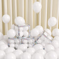FOTIOMRG 120pcs 5in White Latex Balloons – Helium-Ready Party Decor