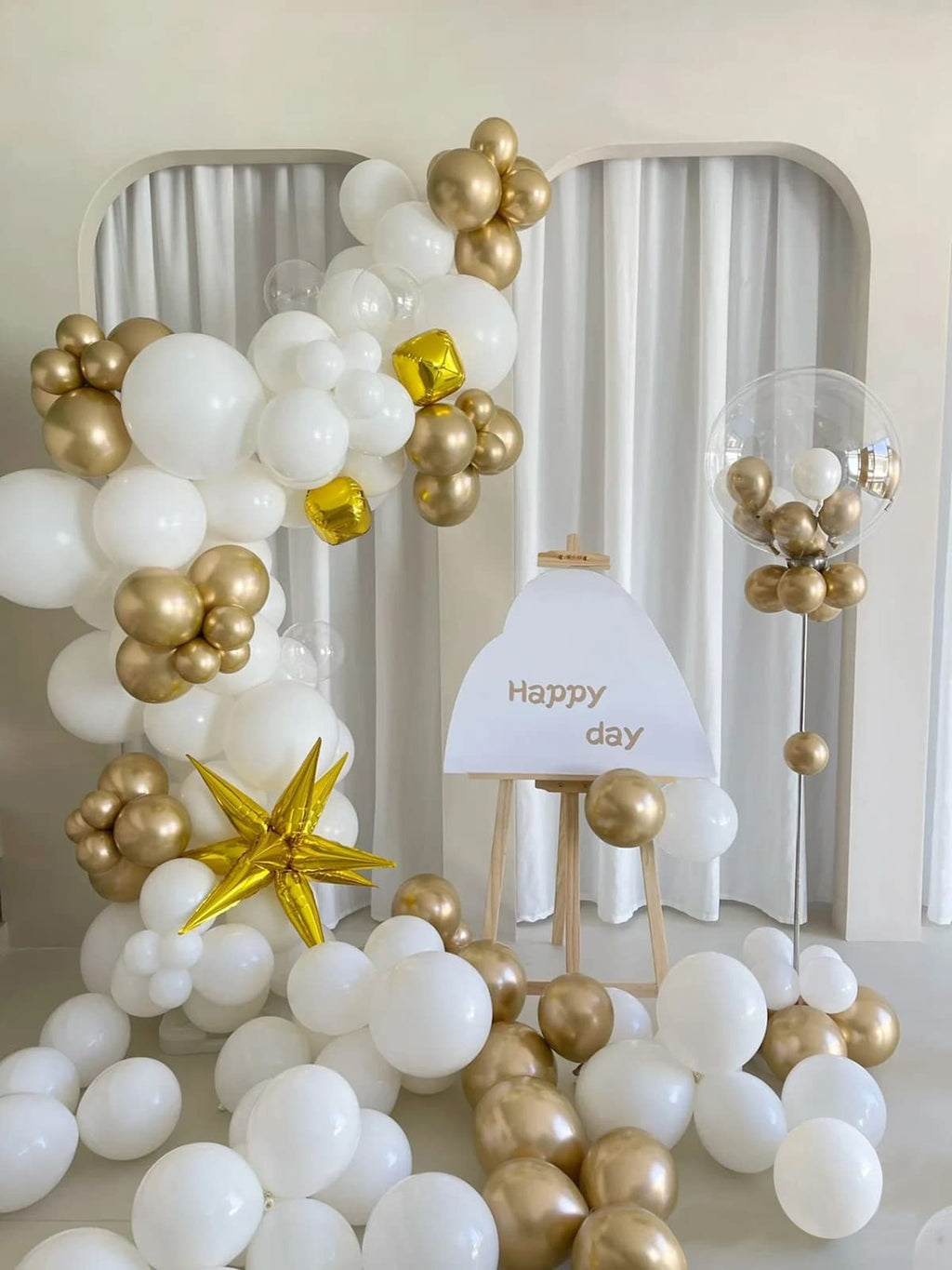 FOTIOMRG 120pcs 5in White Latex Balloons – Helium-Ready Party Decor