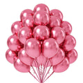 FOTIOMRG Metallic Pink Balloons 12in - 50 Pack Chrome Pink Latex Party Balloons for Birthday, Wedding & More
