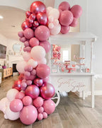 FOTIOMRG Metallic Pink Balloons 12in - 50 Pack Chrome Pink Latex Party Balloons for Birthday, Wedding & More