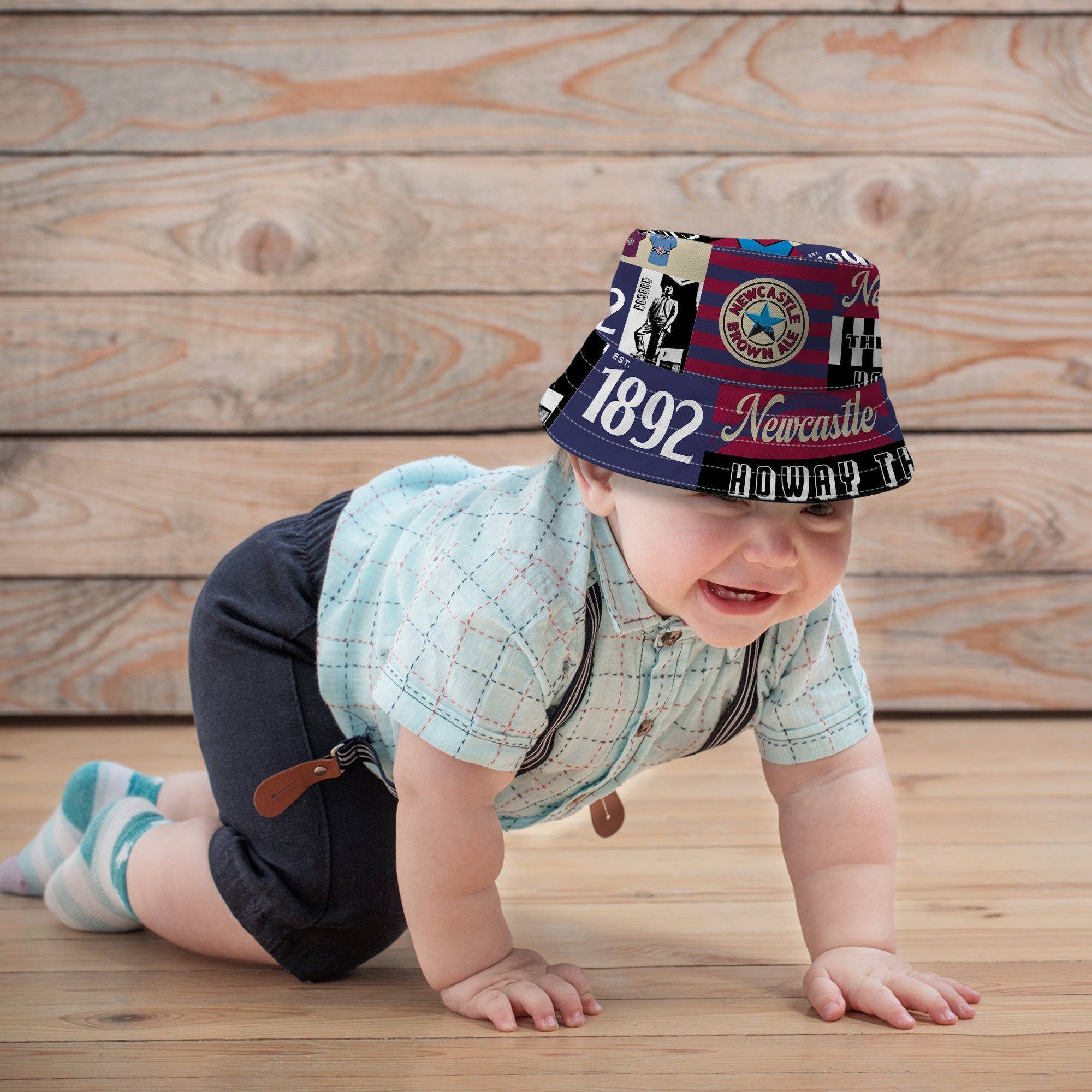 Newcastle - History Montage - Bucket Hat