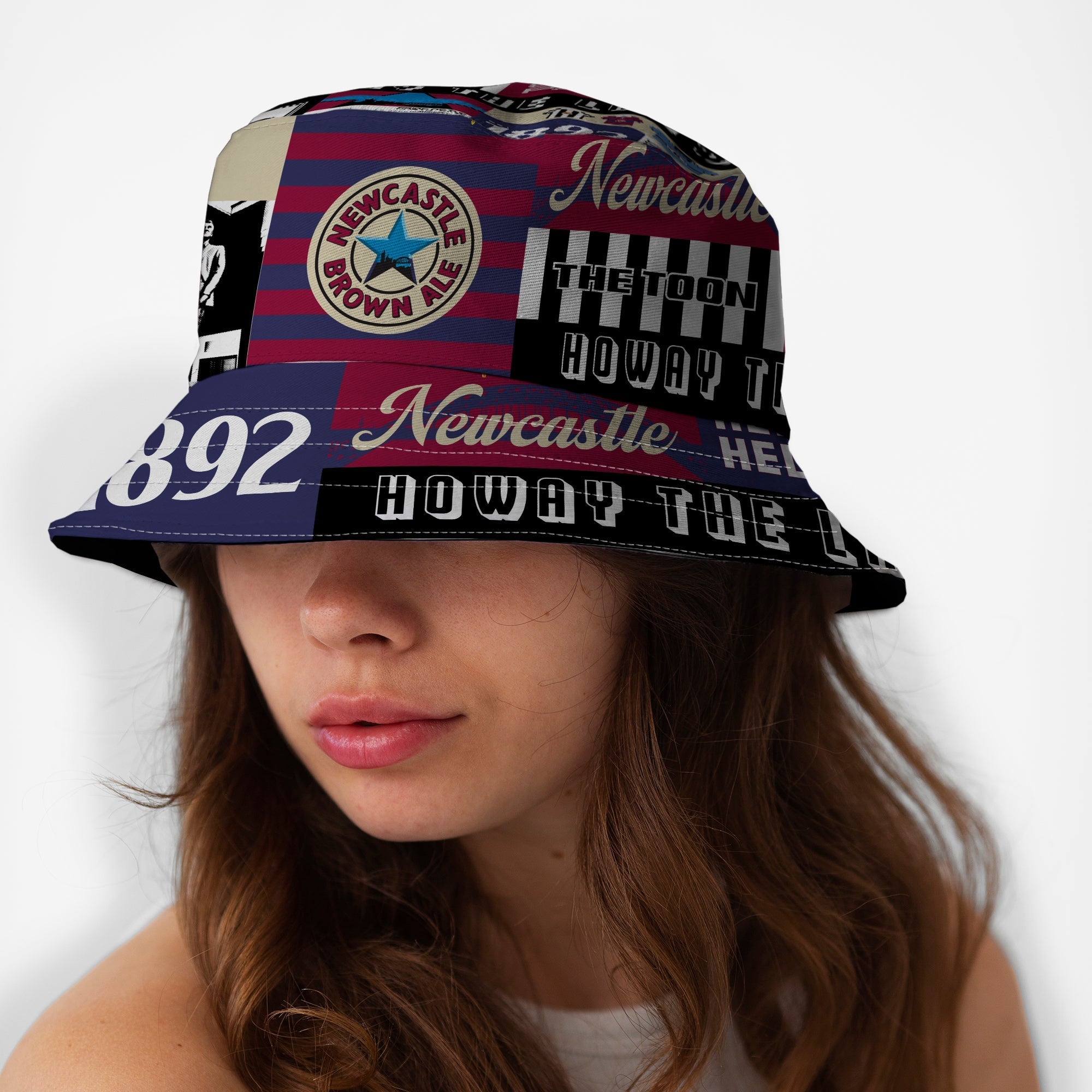 Newcastle - History Montage - Bucket Hat