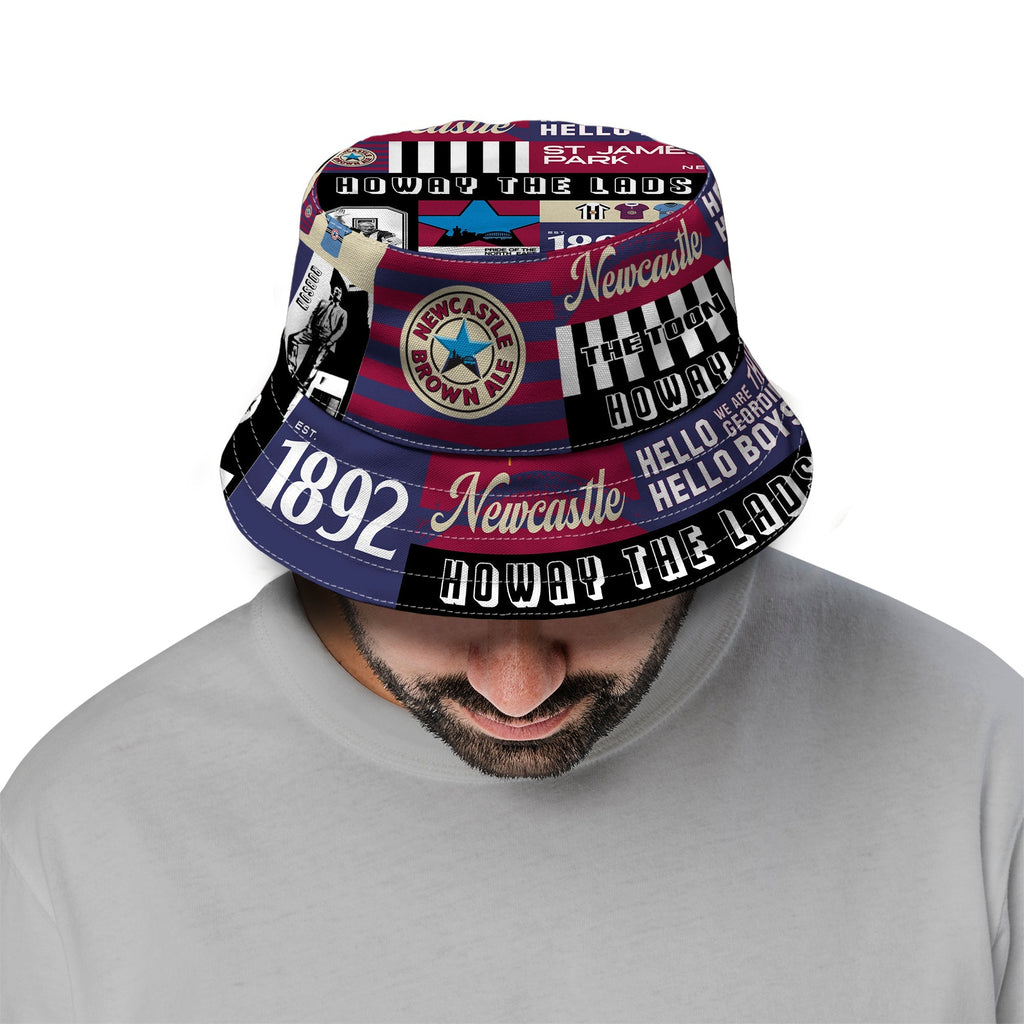 Newcastle - History Montage - Bucket Hat