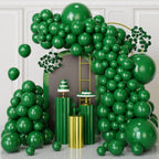 FQZYLCH Dark Green Balloons Garland Arch Kit – 130pcs Premium Latex, 18/12/10/5 Inch for Christmas & Parties