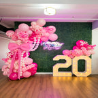 FQZYLCH Pink Balloons Garland Arch Kit — 130pcs Thickened Latex Balloons for Weddings & Parties