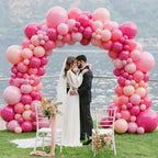 FQZYLCH Pink Balloons Garland Arch Kit — 130pcs Thickened Latex Balloons for Weddings & Parties