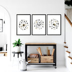Bees artwork | set of 3 Kitchen wall art prints