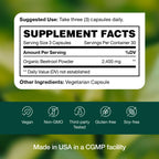 Fresh Nutrition Organic Beet Root Capsules – 2400mg Potent, Vegan, Gluten-Free (90 Caps x2)
