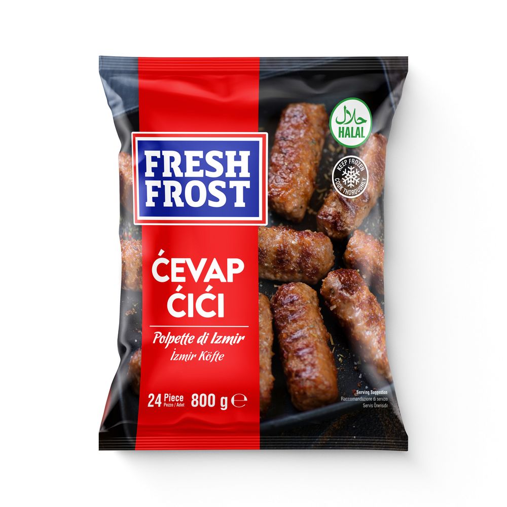 Freshfrost Frozen Cevap Cici Izmir Kofte Meatballs 24 Pieces 800g