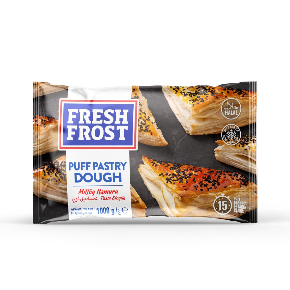 Freshfrost Frozen Milfoy Hamuru Puff Pastry Dough 1000g