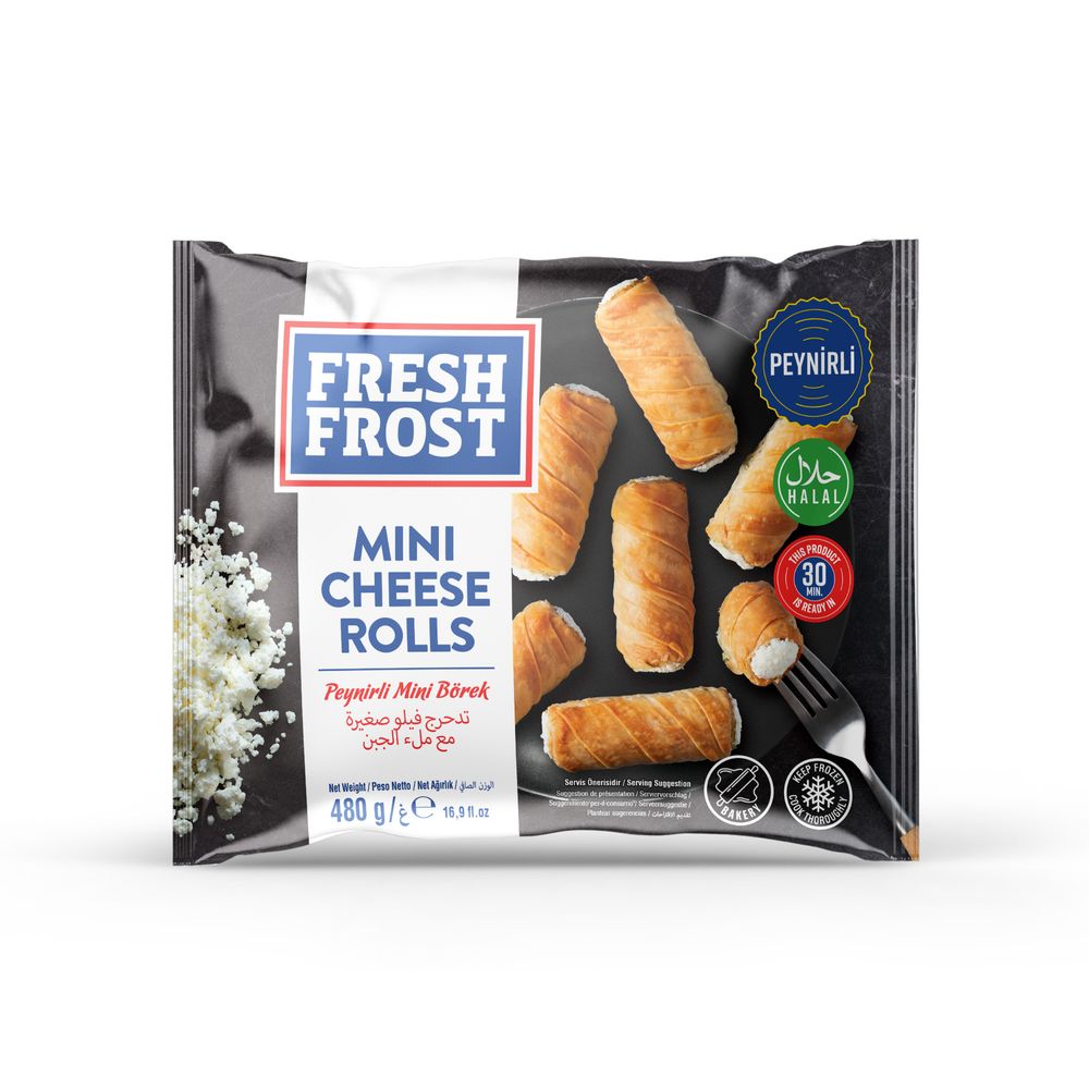 Freshfrost Frozen Mini Cheese Rolls Peynirli Mini Borek 480g
