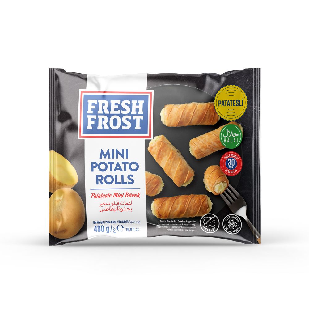 Freshfrost Frozen Mini Potato Rolls Patatesli Mini Borek 480g
