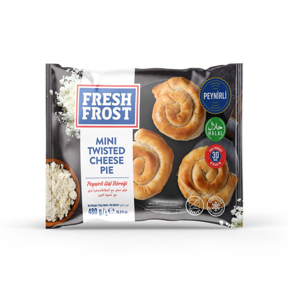 Freshfrost Frozen Mini Twisted Cheese Pie Gul Boregi 480g