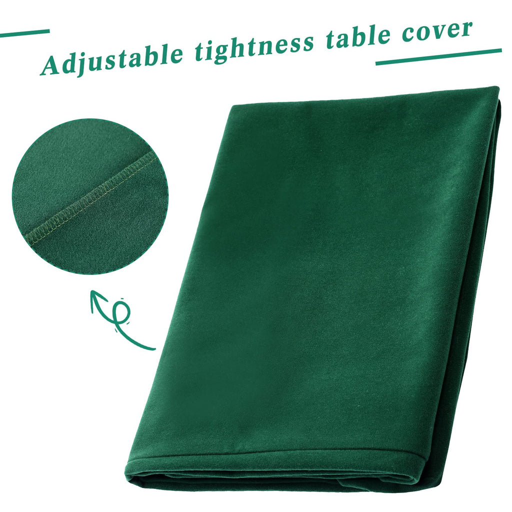 Frienda Green Felt Table Cover | 34x34 in Folding Card Tablecloth for Poker, Mahjong & Board Games
