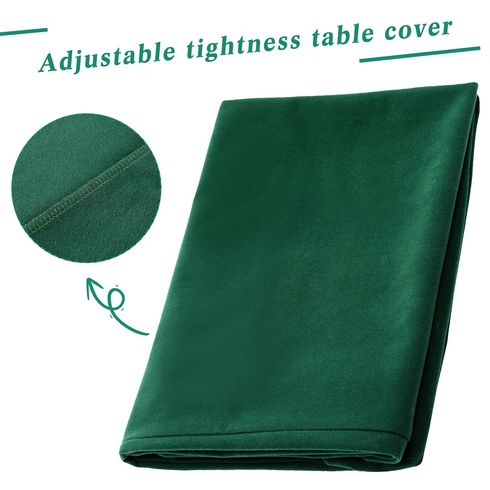 Frienda Green Felt Table Cover | 34x34 in Folding Card Tablecloth for Poker, Mahjong & Board Games