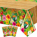 Frienda 3-Piece Tiki Tablecloth Decorations | Luau Table Cover – Waterproof & Disposable