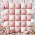 Froova Pink Cream Square Foil Balloons – 25pc Backdrop Kit for Weddings & Parties