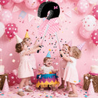 Fsnjcz Pink Bow Pinata – Number 2, 15.7 x 11.5 x 3 in, Birthday Party Decorations