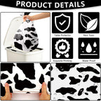 FuenteOrilla 4 Pcs Story Tablecloths Mix Color – Cow & Cloud Pattern Plastic Table Covers 52 x 86 in