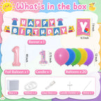 Fufuddz English Teacher Rainbow Birthday Party Supplies — Plates, Napkins & Decor for 24 Guests