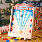 Fulmoon Disk Drop Game with 10 Disks – Wooden Carnival Circus Party Game (15.7 x 10 in)