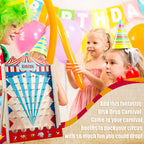 Fulmoon Disk Drop Game – 8-Disk Carnival Circus Wood Party Game (15.7 x 10 in)