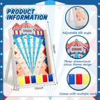Fulmoon Disk Drop Game with 10 Disks – Wooden Carnival Circus Party Game (15.7 x 10 in)
